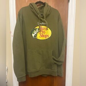 Bass Pro Shops Forest Green Hoodie. XL